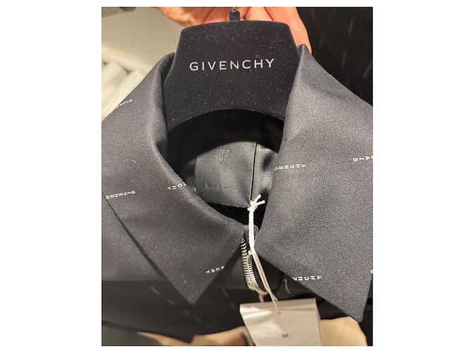 Givenchy Black Wool Jacquard Logo Jacket - view 5