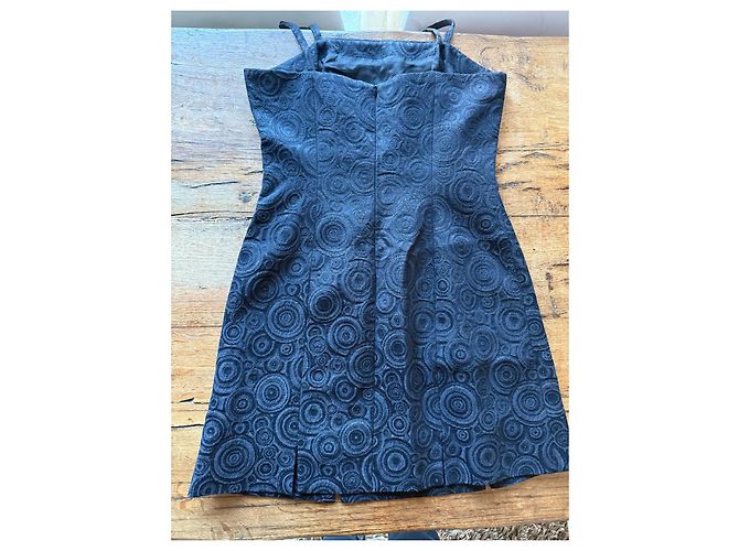 Versace Jeans Couture Mini Trägerkleid Schwarz Baumwolle - Ansicht 2