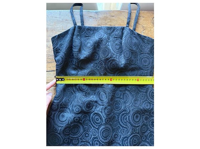 Versace Jeans Couture Mini Trägerkleid Schwarz Baumwolle - Ansicht 4