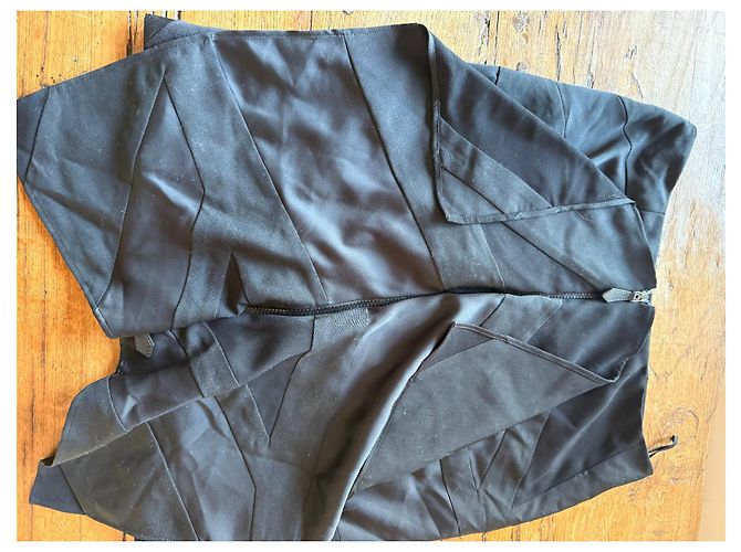 Burberry kurzer Rock Schwarz Seide und Polyester - Ansicht 2