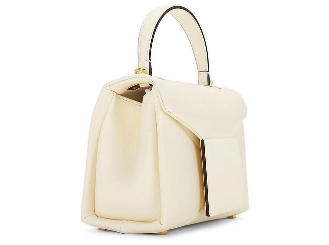 Borsa Tote Valentino Garavani Rockstud Mini in pelle crema - vista 3