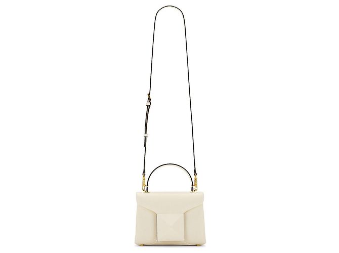 Borsa Tote Valentino Garavani Rockstud Mini in pelle crema - vista 5