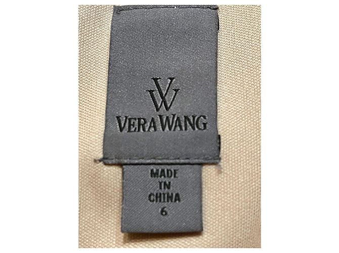Vera Wang Schwarzes Spitzenkleid mit Schleppe - Ansicht 6
