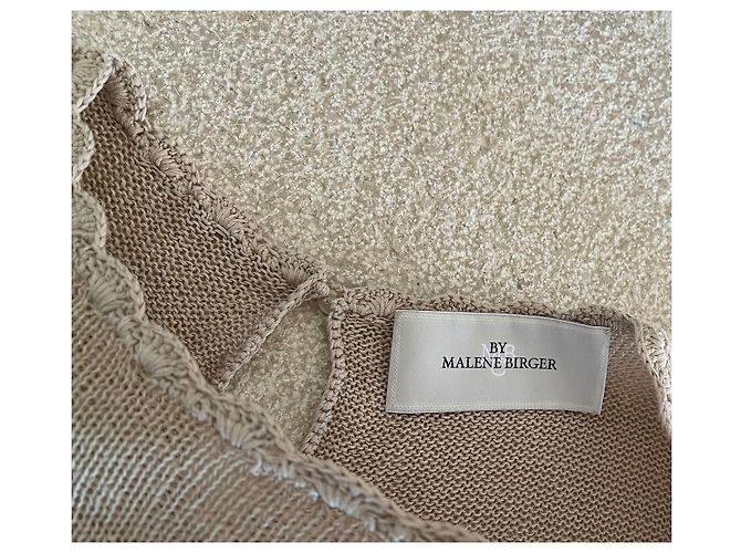 Beige Leinenstrickkleid By Malene Birger Größe 36-38 - Ansicht 4