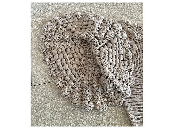 Beige Leinenstrickkleid By Malene Birger Größe 36-38 - Ansicht 6