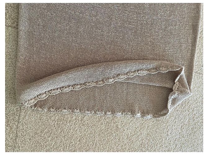 Beige Leinenstrickkleid By Malene Birger Größe 36-38 - Ansicht 8