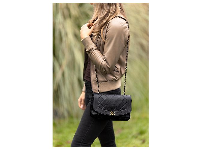 Chanel Diana Medium Flap Bag Schwarz - Ansicht 2