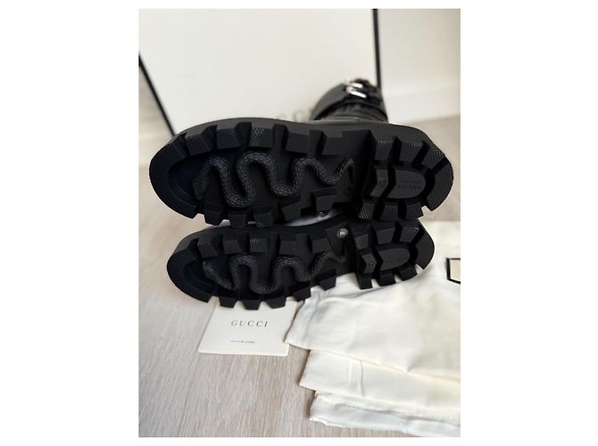 Botines Gucci Marmont Negro - vista 6