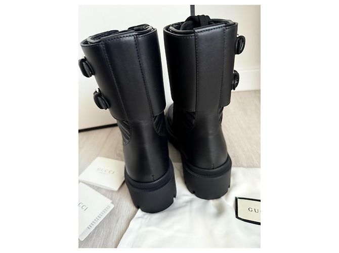 Botines Gucci Marmont Negro - vista 7