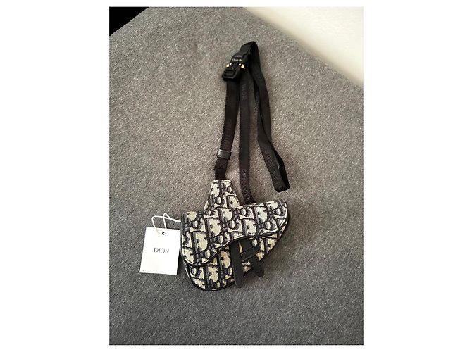 Dior Saddle Micro Bag Navy blue - view 2