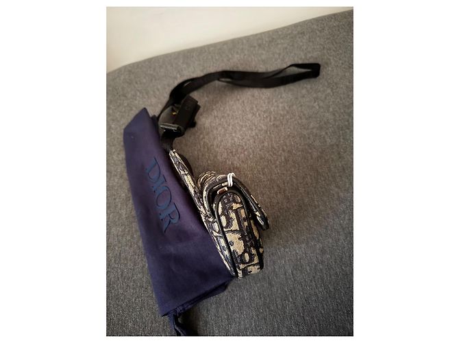 Dior Saddle Micro Bag Navy blue - view 9
