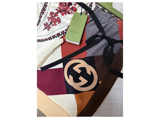 Pantalones Gucci de seda marrón Castaño - vista 11