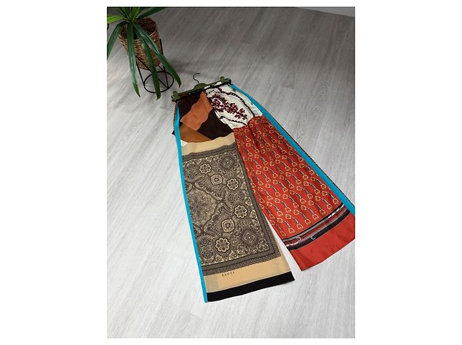 Pantalones Gucci de seda marrón Castaño - vista 4