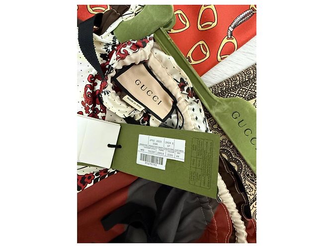 Pantalones Gucci de seda marrón Castaño - vista 9