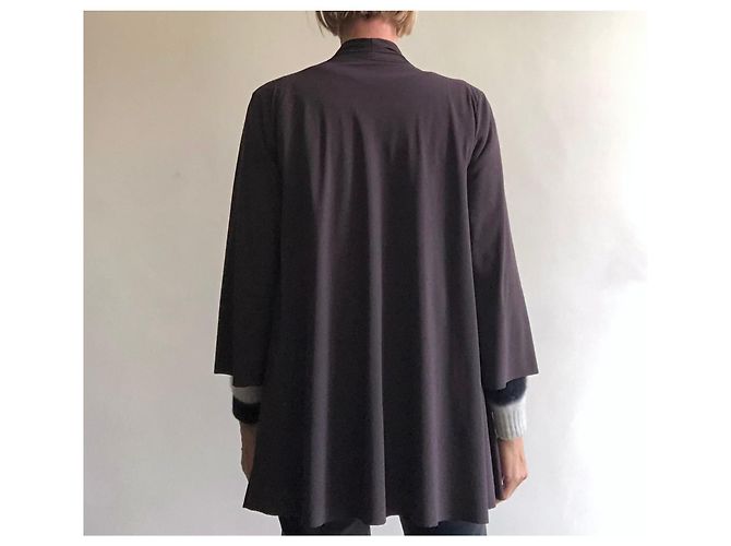 dunkelbraune, verbrannte Erdkimono-Jacke Irié Größe S/M - Ansicht 14