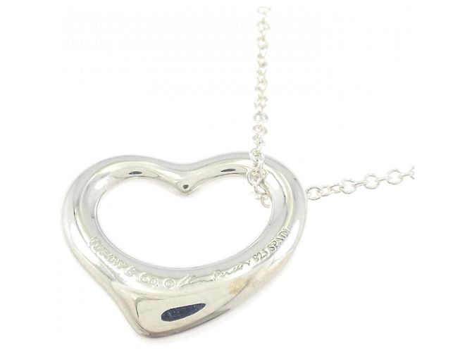 Tiffany & Co Tiffany Open Heart Halskette Silber - Ansicht 4