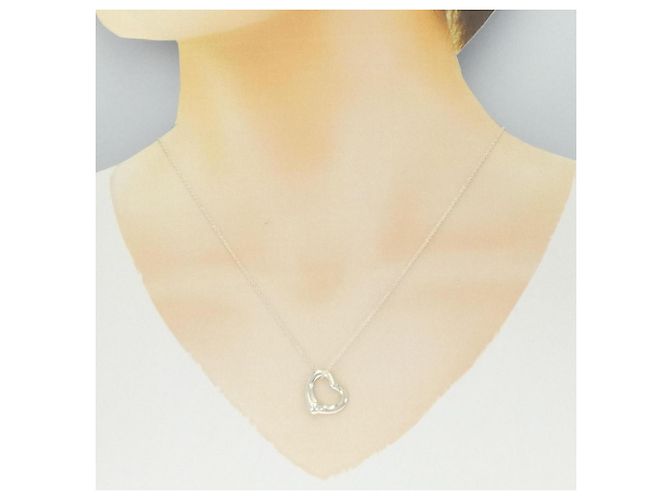 Tiffany & Co Tiffany Open Heart Halskette Silber - Ansicht 6