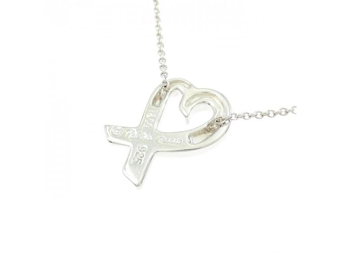 Tiffany & Co Collana Piccolo Cuore Amore Tiffany Argento - vista 4