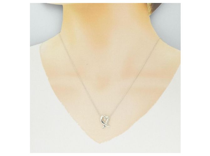 Tiffany & Co Collana Piccolo Cuore Amore Tiffany Argento - vista 6