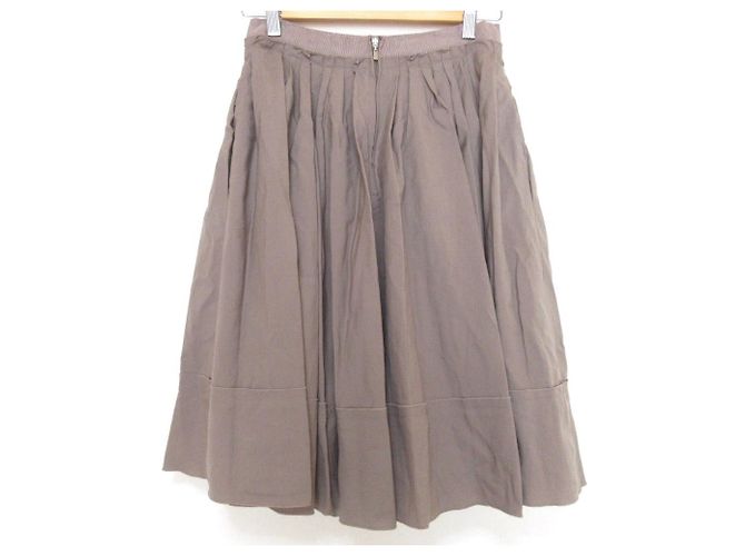 Autre Marque Falda Waffle Tuck FOXEY Beige - vista 2
