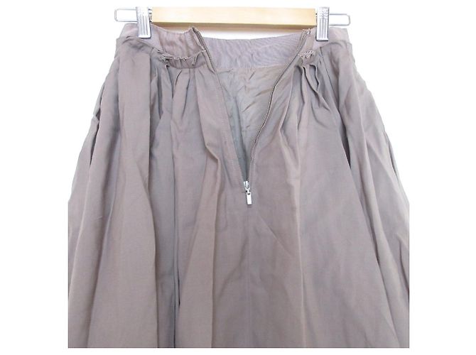 Autre Marque Falda Waffle Tuck FOXEY Beige - vista 3