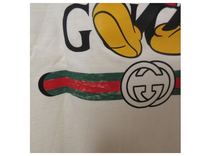 Camiseta de algodón con logo de colaboración Gucci Disney Crudo - vista 4
