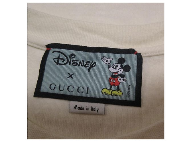 Camiseta de algodón con logo de colaboración Gucci Disney Crudo - vista 7
