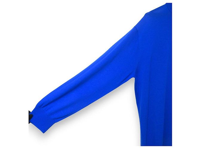 Autre Marque Ron Herman Wollstrickkleid Blau - Ansicht 5