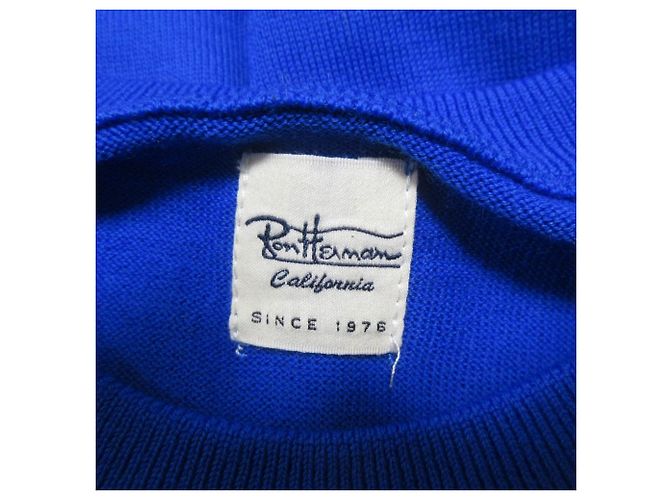 Autre Marque Ron Herman Wollstrickkleid Blau - Ansicht 6