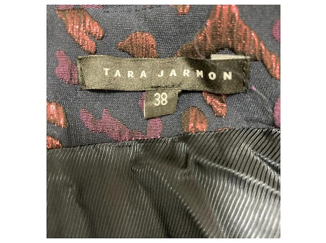 Autre Marque Jacquard-Kleid Tara Jarmon Blau - Ansicht 5