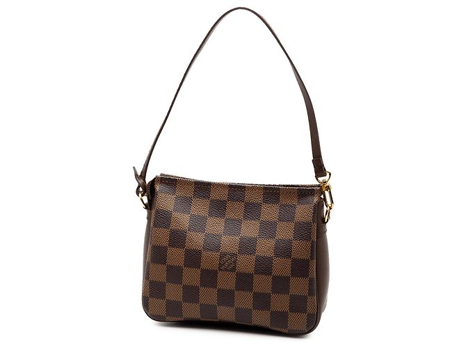 Trousse Pochette Damier Ebene Marrone Louis Vuitton - vista 2