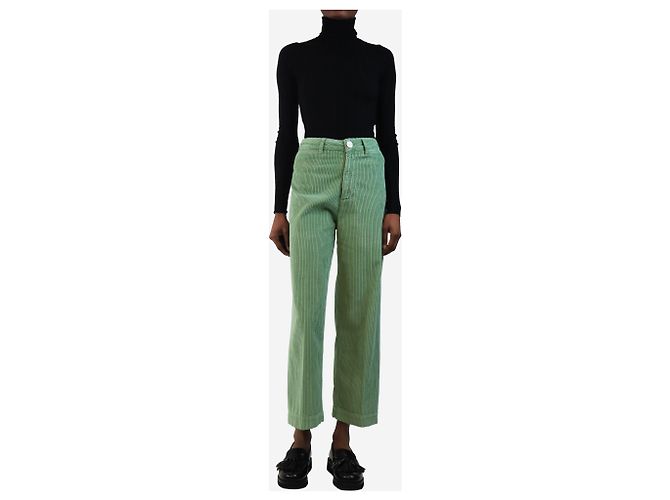 Masscob Pantalones de pana verde - talla UK 8 - vista 2