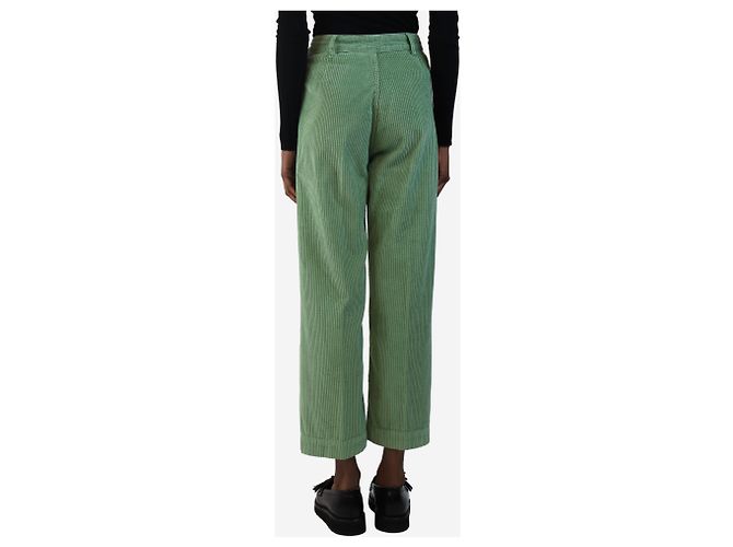 Masscob Pantalones de pana verde - talla UK 8 - vista 3