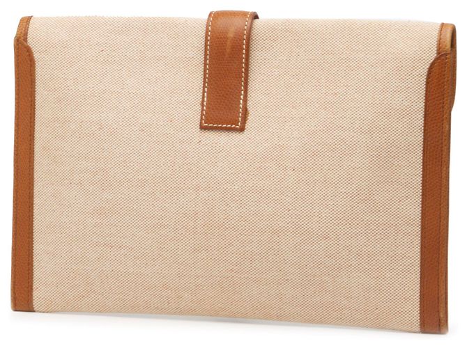 Hermès Borsa in Toile Jige 29 Marrone - vista 2