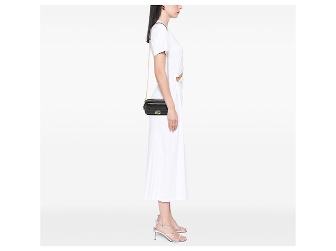 Fendi Baguette Easy 2 in Pelle Nera a Tracolla Nero - vista 8