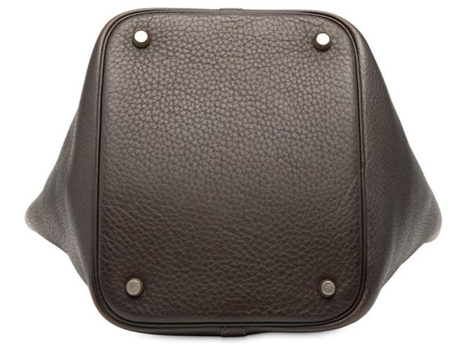 Borsa Tote Hermès Picotin MM Marrone - vista 3