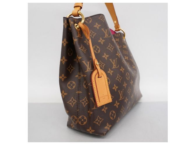 Borsa a Spalla Graceful PM Monogramma Louis Vuitton Marrone Rosa - vista 2