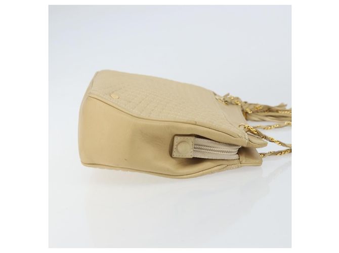 Bally Vintage Chain Pelle Trapuntata Beige - vista 3