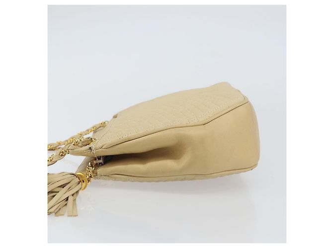 Bally Vintage Chain Pelle Trapuntata Beige - vista 4