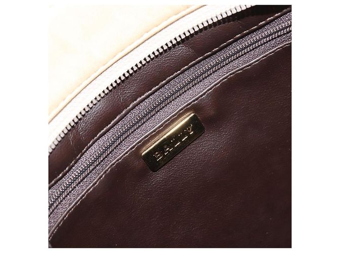 Bally Vintage Chain Pelle Trapuntata Beige - vista 6