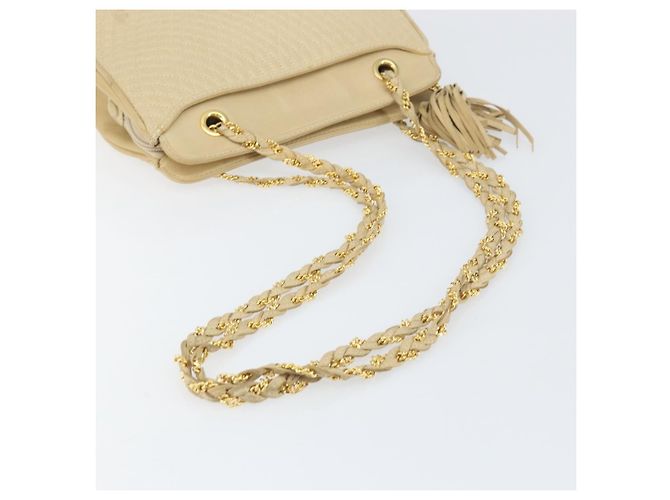 Bally Vintage Chain Pelle Trapuntata Beige - vista 7