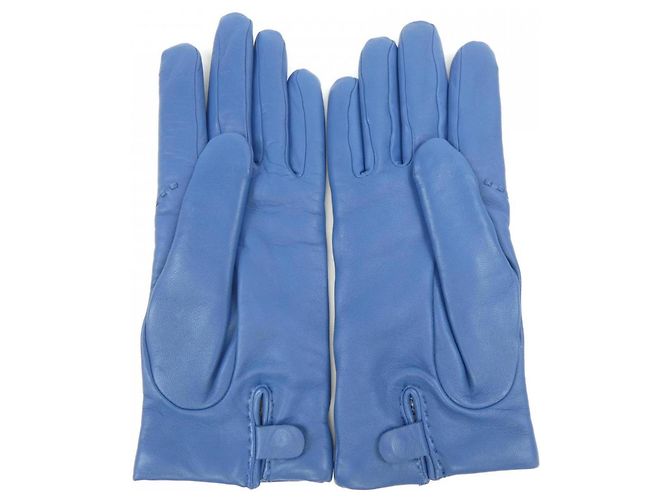 Warme Handschuhe Hermès Lissabon Blau - Ansicht 2