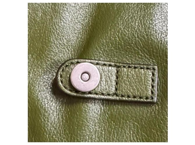 Sac à dos en cuir Double G de Gucci Vert - vue 11