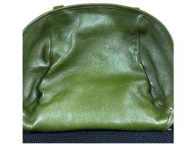 Sac à dos en cuir Double G de Gucci Vert - vue 8