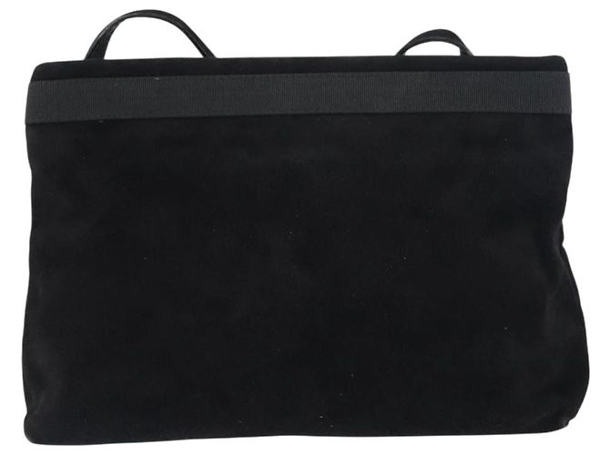 Salvatore Ferragamo Vala Suede Nero - vista 2