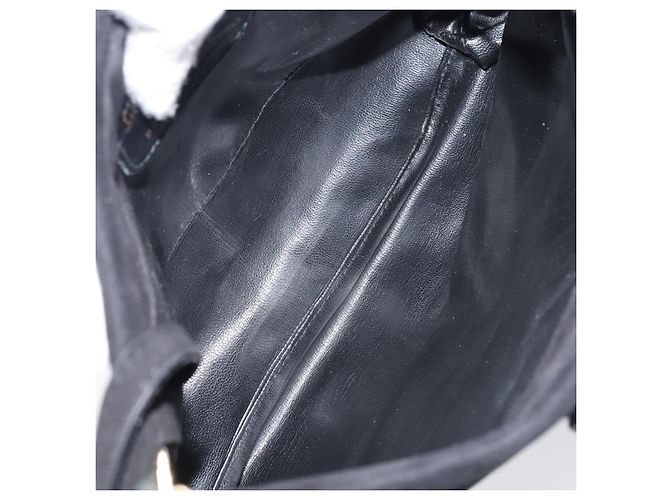 Salvatore Ferragamo Vala Suede Nero - vista 5