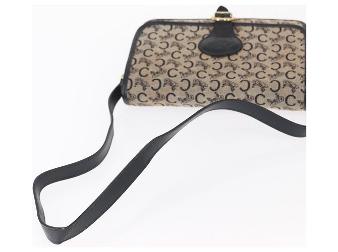 Céline Borsa a spalla Celine C Sulky in tela Blu navy - vista 7