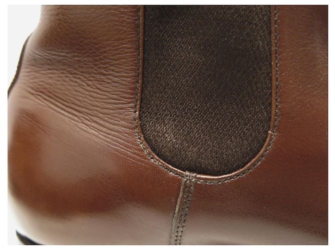 STIVALI CHELSEA VINTAGE JM WESTON 700 7D 41 IN PELLE MARRONE - vista 17