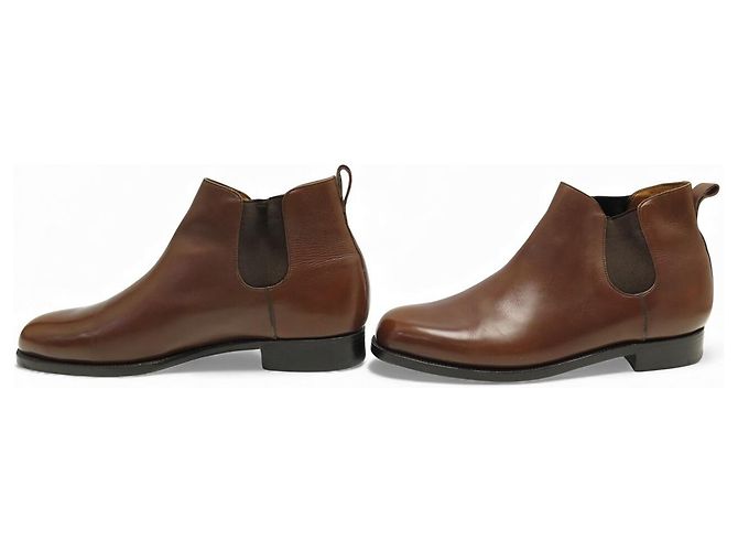 STIVALI CHELSEA VINTAGE JM WESTON 700 7D 41 IN PELLE MARRONE - vista 2