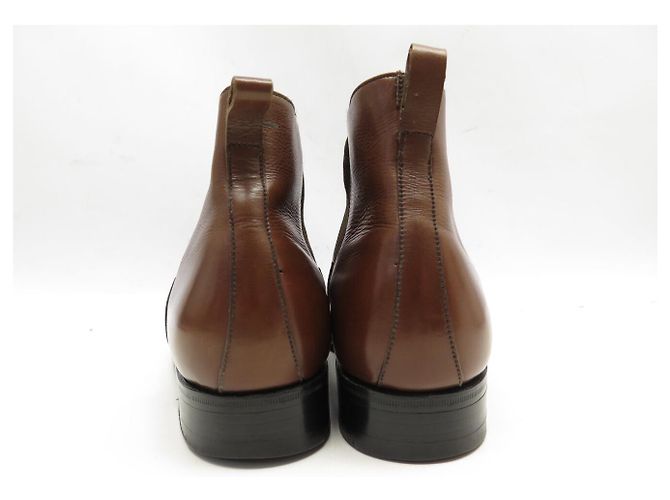 STIVALI CHELSEA VINTAGE JM WESTON 700 7D 41 IN PELLE MARRONE - vista 5